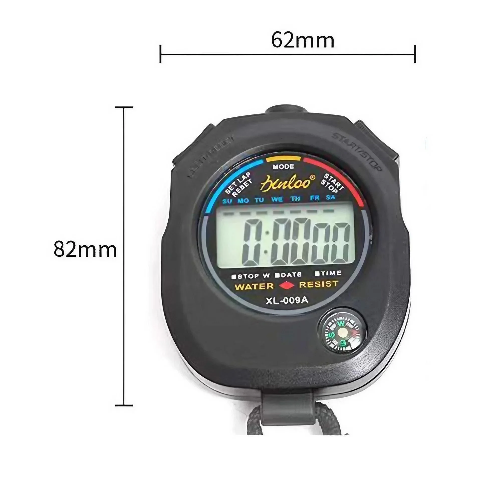 ساعة توقيت رقمية، شاشة كبيرة، ساعة توقيت رياضية متعددة الوظائف مع وقت تاريخ التنبيه لمدربي تدريب اللياقة البدنية #6