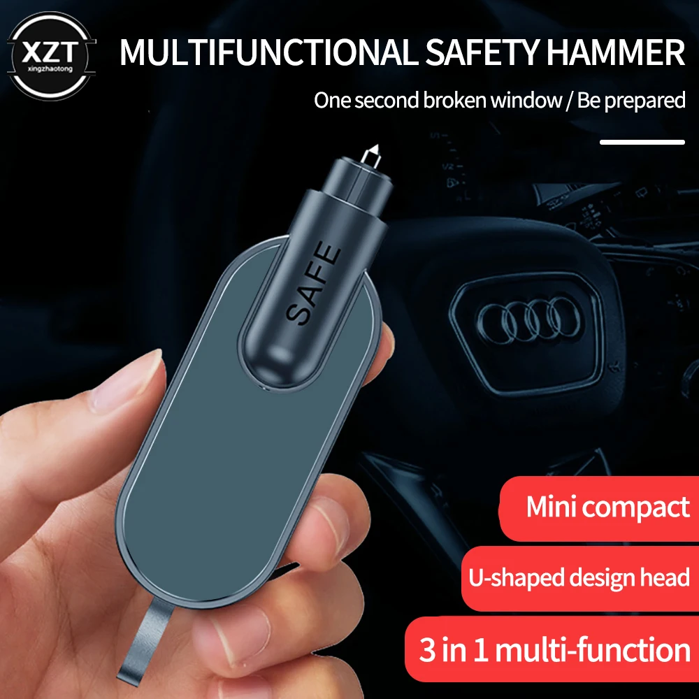 New Car Seat Belt Cutter Knife Window Breaker Safety Hammer Multi-function Emergency Lifesaving Tool Escape Device Car Accessory