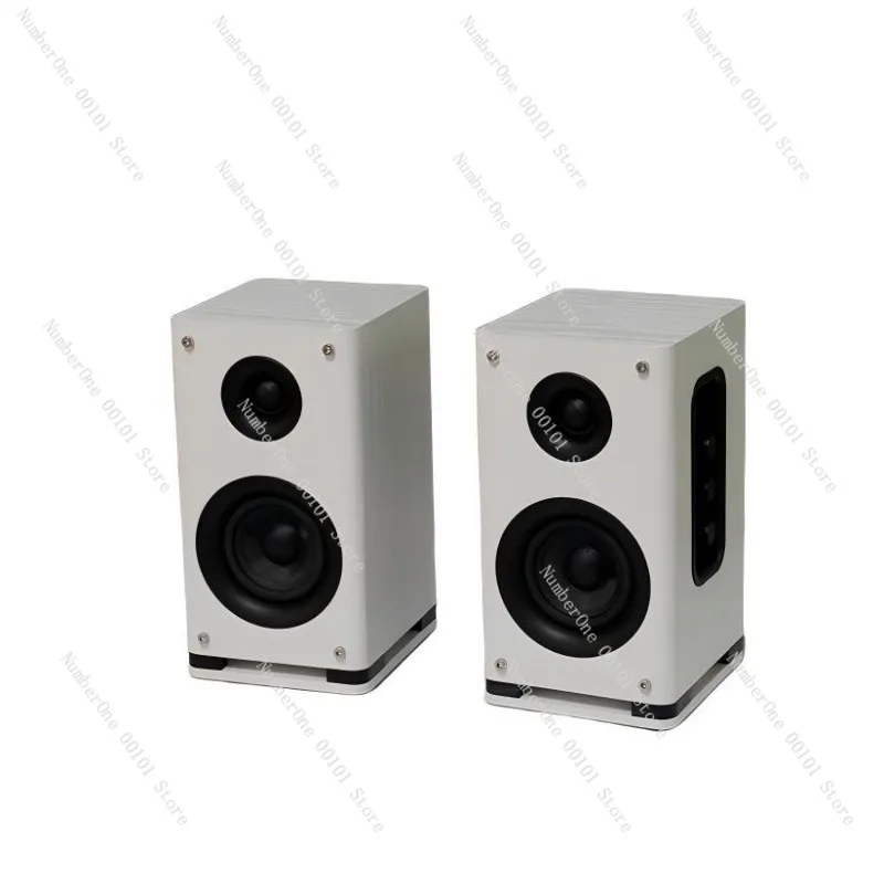 50W Active Bluetooth Bookshelf Speakers, 2.0 Stereo Sound, Optical & USB DAC Input, EQ Control, Desktop HiFi Monitor