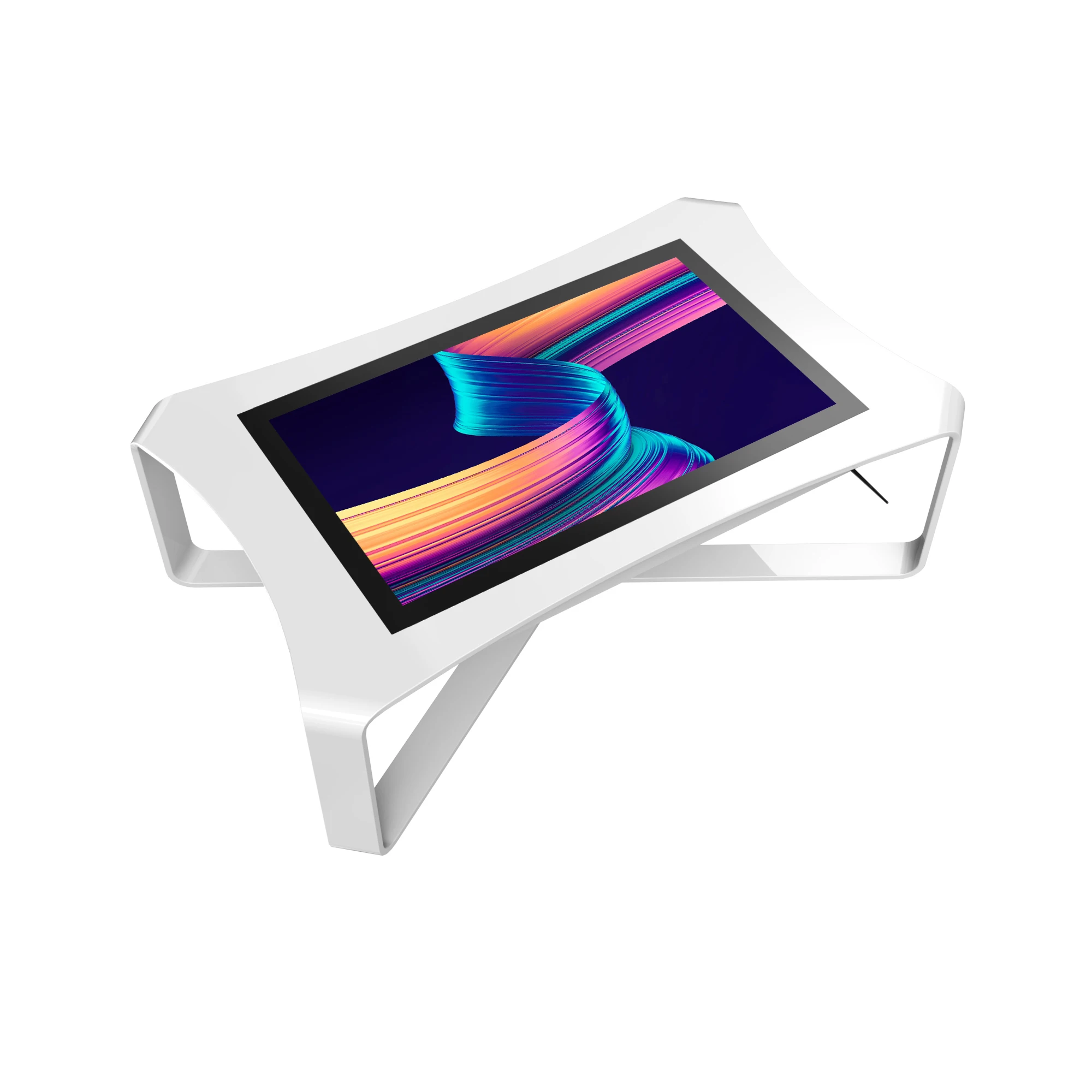 Digital Touch Screen Game Table Curve Design Smart Table With LCD Monitor For Indoor Bar, Club & Family Villa