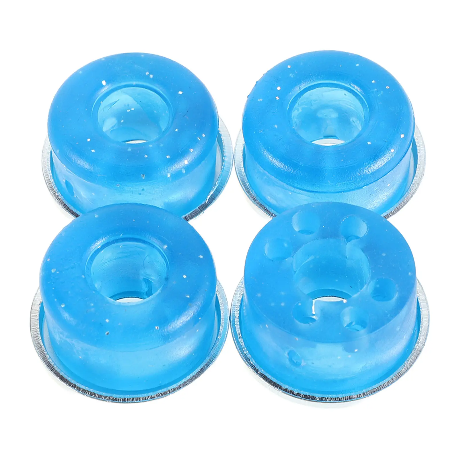 8Pcs Roller Skate Shock Absorbers PVC Bushings 95A Hardness Quad Skates Double-Row Impact Protection Skateboard Cushions