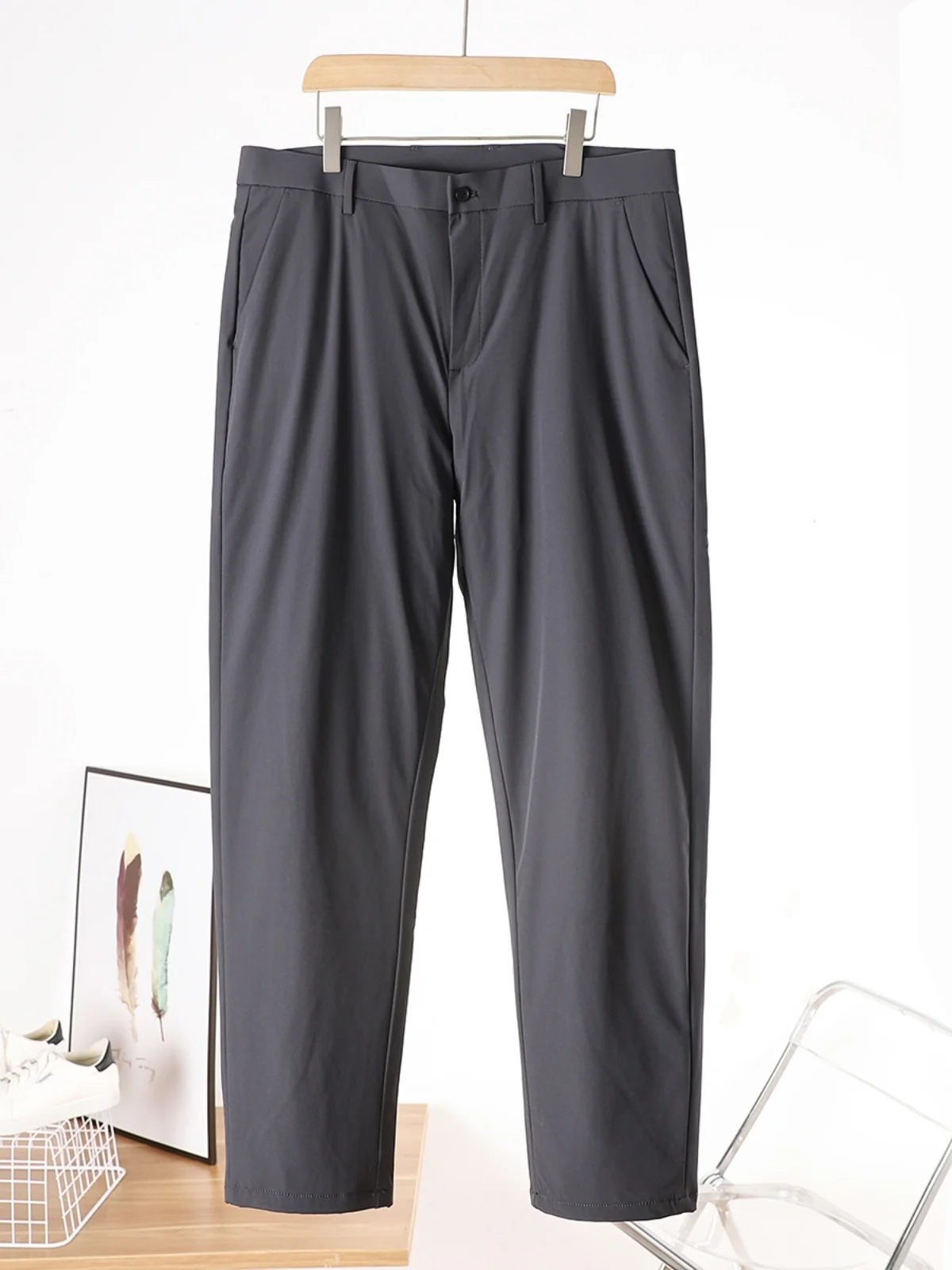 

Outdoor Men's down Pants Windproof Waterproof Casual Trousers Busin Warmth Winter Faion Urban Sle Pure Color Long Pants