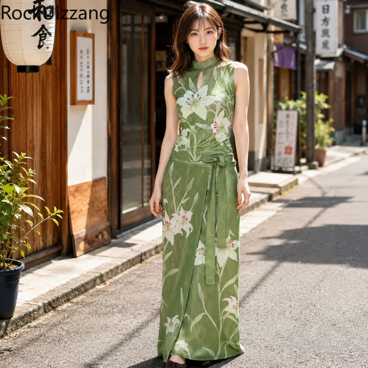 

Women Vintage Floral Print 2 Piece Set Sleeveless Top High Waist Tie Wrap Maxi Skirt Boho Summer Vacation Outfit clothing suits