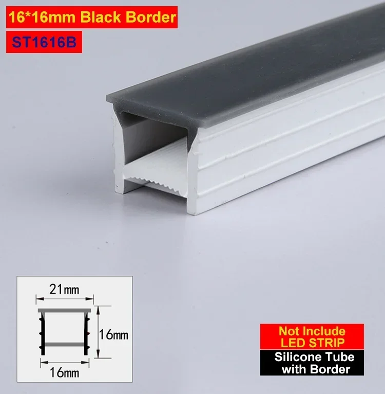 5m 10m Flexibele verzonken LED-siliconenbuis Licht Kanaalhouder Waterdicht Knipbaar Gemakkelijk te installeren Binnendecoratie DIY Speciaal gevormd
