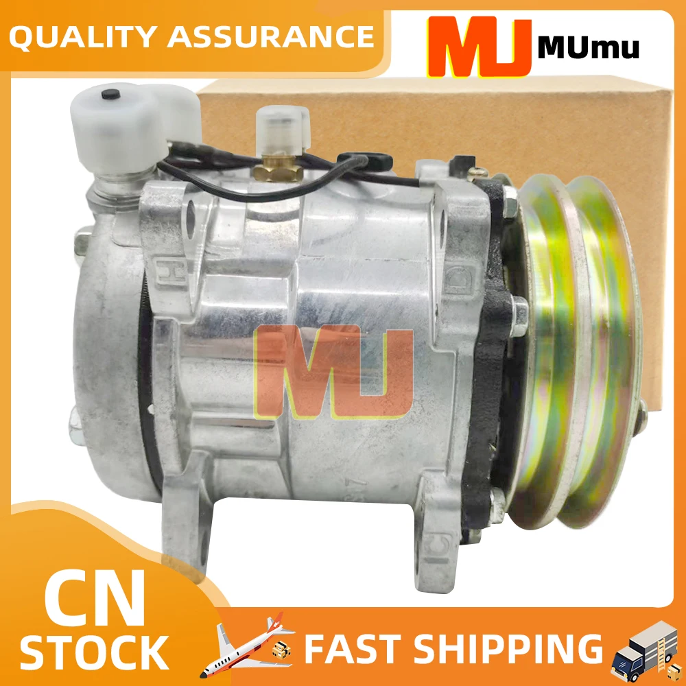 

SD507 5H11 507 Компрессор переменного тока 12 В/24 В с 2 канавками V-образный ременный шкив для тракторного экскаватора сверхмощного грузовика