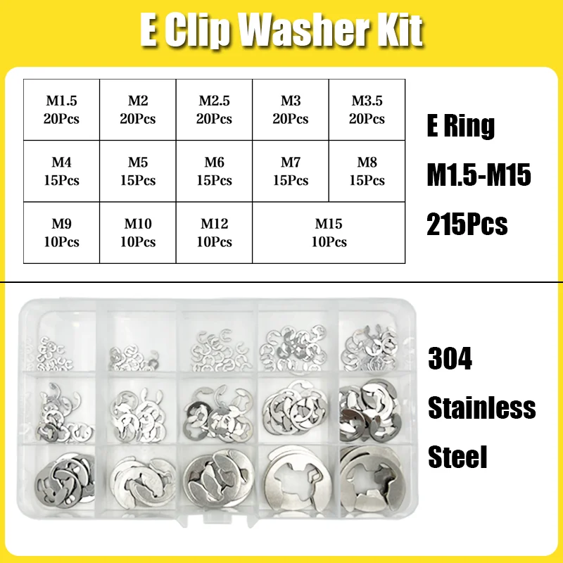 C-Typ Interne Sicherungsringe für Löcher aus Edelstahl und Kohlenstoffstahl, E-Ringe, Schnappverschluss-Sicherungsclips M1.5-M48, Sicherungsring-Set für Wellen – Detail 18