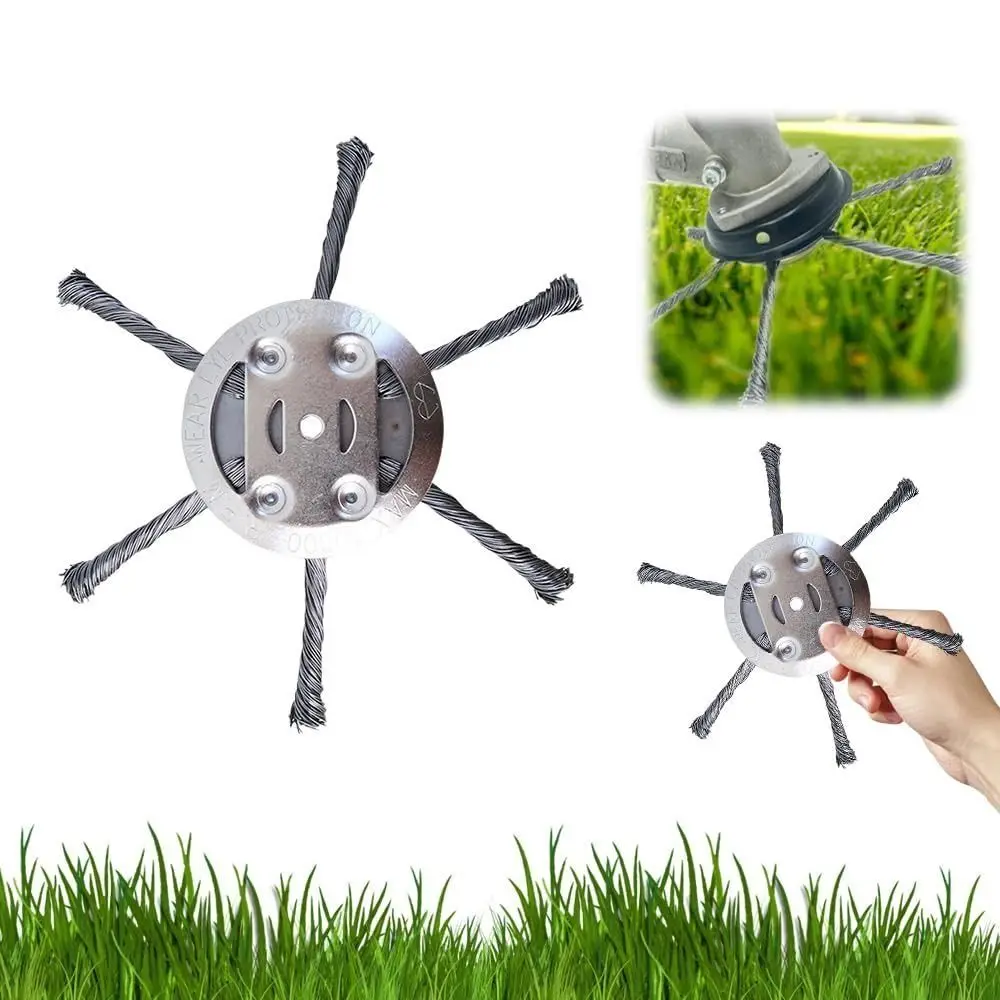 

Steel Wire Grass Trimmer Head 3/6 Cutter Brush Replacement Head Lawn Trimmer Weed Brush Trimming Cordless Garden Weeding Eater