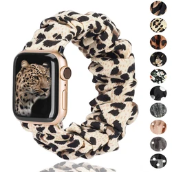 Scrunchie Strap for apple watch band 40mm 44mm 41mm 38mm 45mm 49mm 42mm women correa bracelet iwatch serie 6 se 3 7 ultra 8 41mm