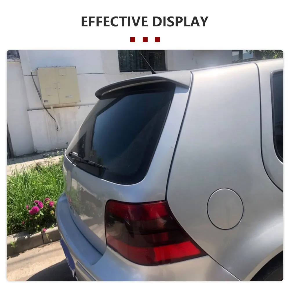 Rear Roof Spoiler for Volkswagen VW Golf 4 IV MK4 Standard R32 1998-2004 Rear Roof Wing Spoiler Car Styling PU Gray