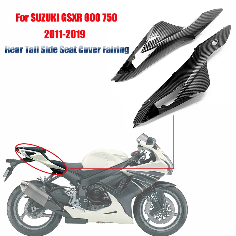 

2PCS For Suzuki GSXR 600 750 2011-2019 Motorcycle Rear Tail Side Seat Cover Fairing, Motorcycle Accessories