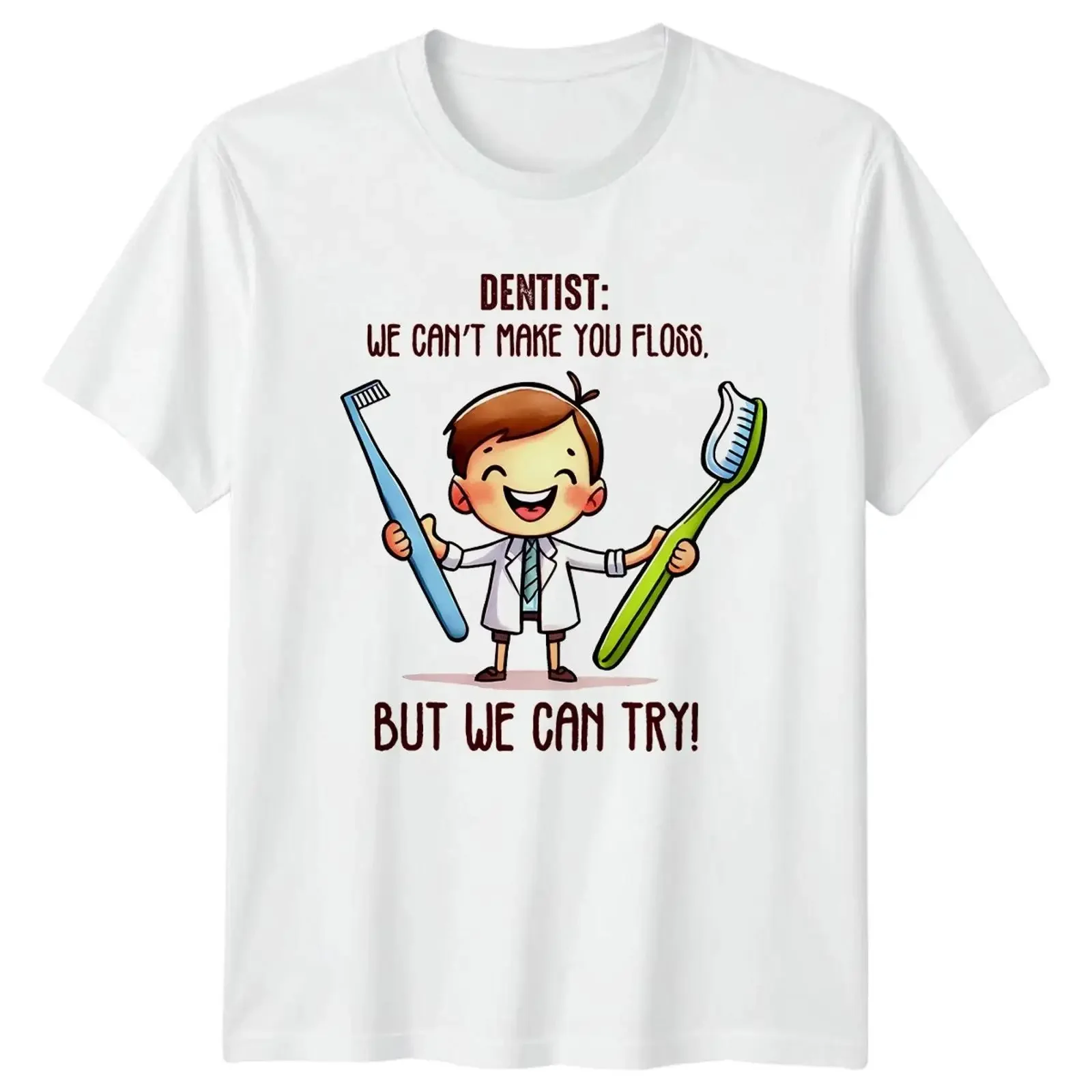 Zahnarzt Wir Können Sie Nicht T-Shirt Dental Humor Zahnmedizin Geburtstag Bild 1 von 4 Vintage gewaschen atmungsaktiv lässige Mode
