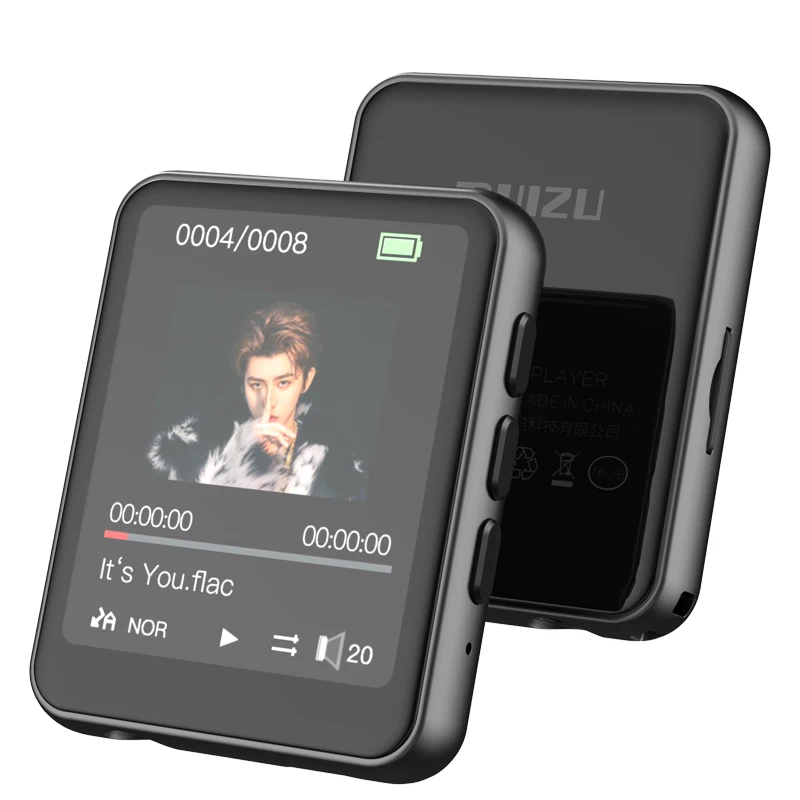 RUIZU mini metal Bluetooth MP3 player built-in speakers full screen touch-screen radio recording e-book video playback