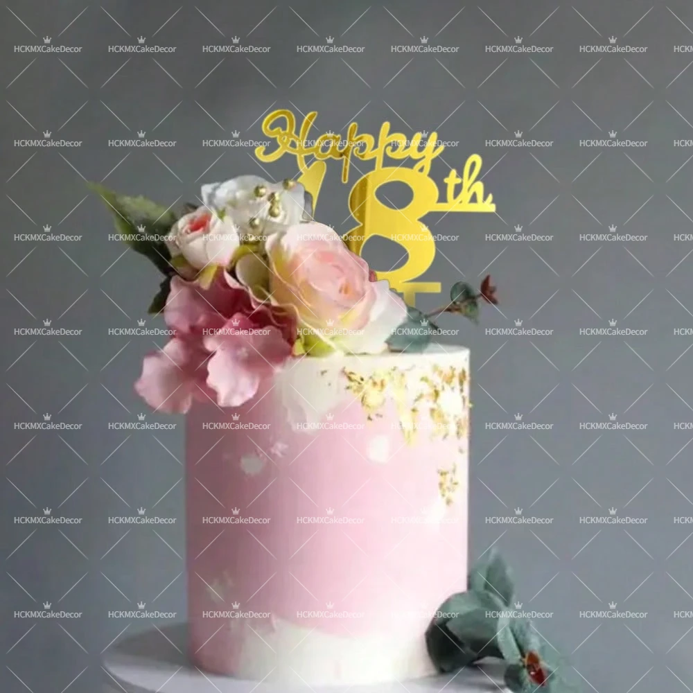 3er-/6er-Set Happy 18., 21., 30., 40., 50., 60., 70., 80. Geburtstag Tortenaufsatz Nummer Alter Kuchendekoration für Geburtstagsfeier – Detail 7