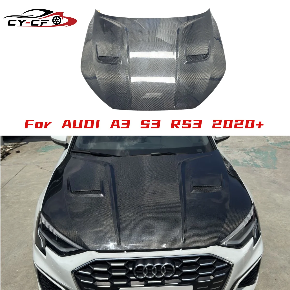 

Карбоновый капот для Audi A3 S3 2019-2025