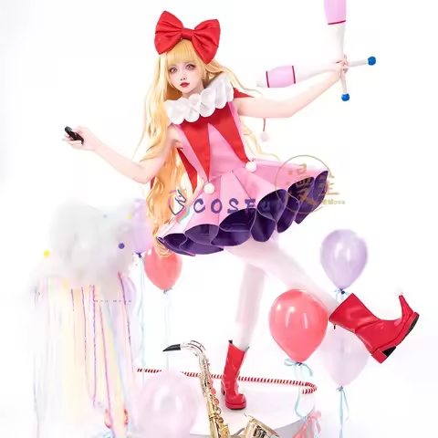 Shugo Chara Mashiro Rima Cosplay Costume Anime Roleplay Lolita Dress Halloween Party Carnival Clown Uniform COSFun
