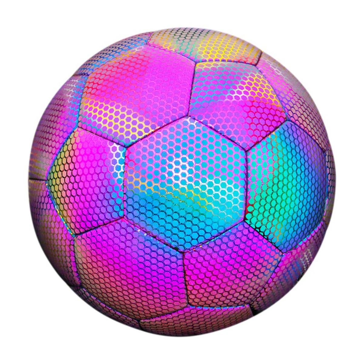 Size 5 Glow in Dark Football Luminous Soccer Balls Night Glowing Reflective Footballs Outdoor Light Up Gifts for Boy