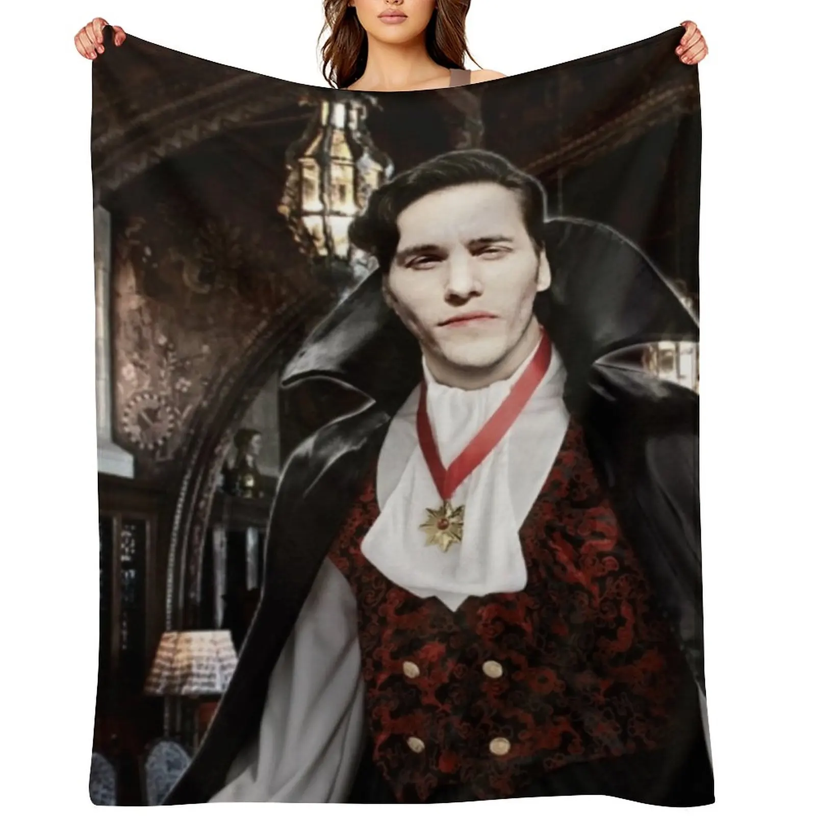 

Vampire Jerma Alt. Throw Blanket Beautifuls warm for winter Loose Heavy Blankets