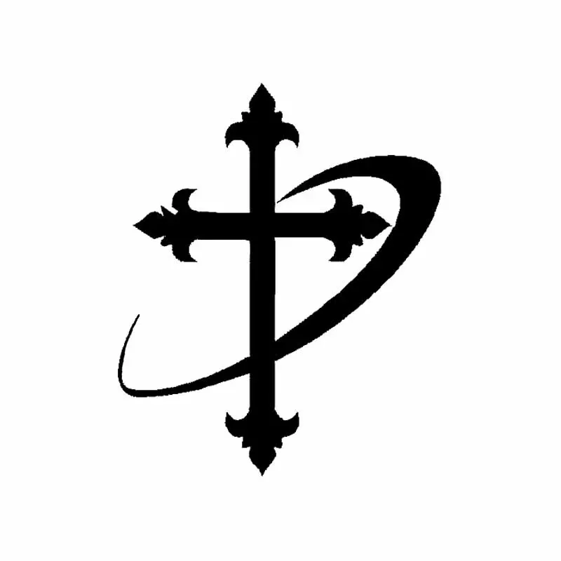 Personality Interesting Religious Christian PVC Decal Auto Sticker Cross Silhouette Suitable for All Kinds of Cars Smotorcycle