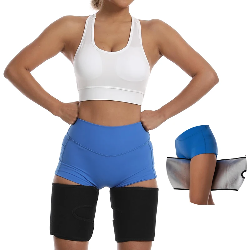 Women's Sauna Leg Sweat Band Leg Trainer Sweating Thigh Shaper Adjustable Leg Sculpting Compression Sport Leg Protector