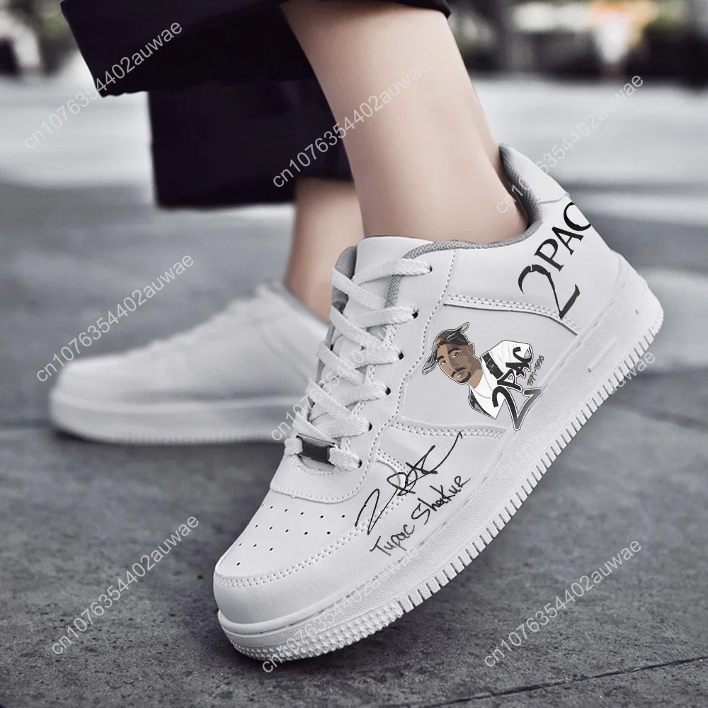 Rapper 2Pac Tupac Fashion Men Women casual Shoes Male Platform Sneakers Girls Casual kateboarding Shoes flats 3D graffiti