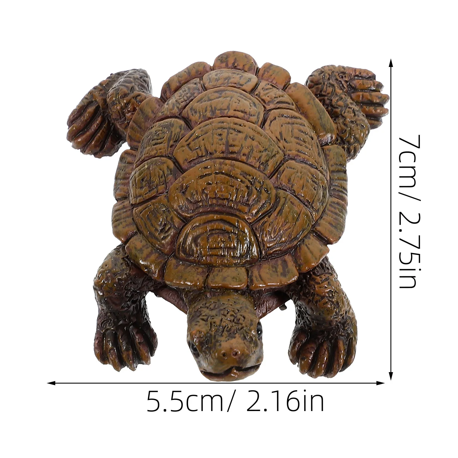 Resin Turtle Statue Ornament for Home Decor Desktop Shelf Garden Office Desk Decoration Small Animal Sculpture Lifelike Marine