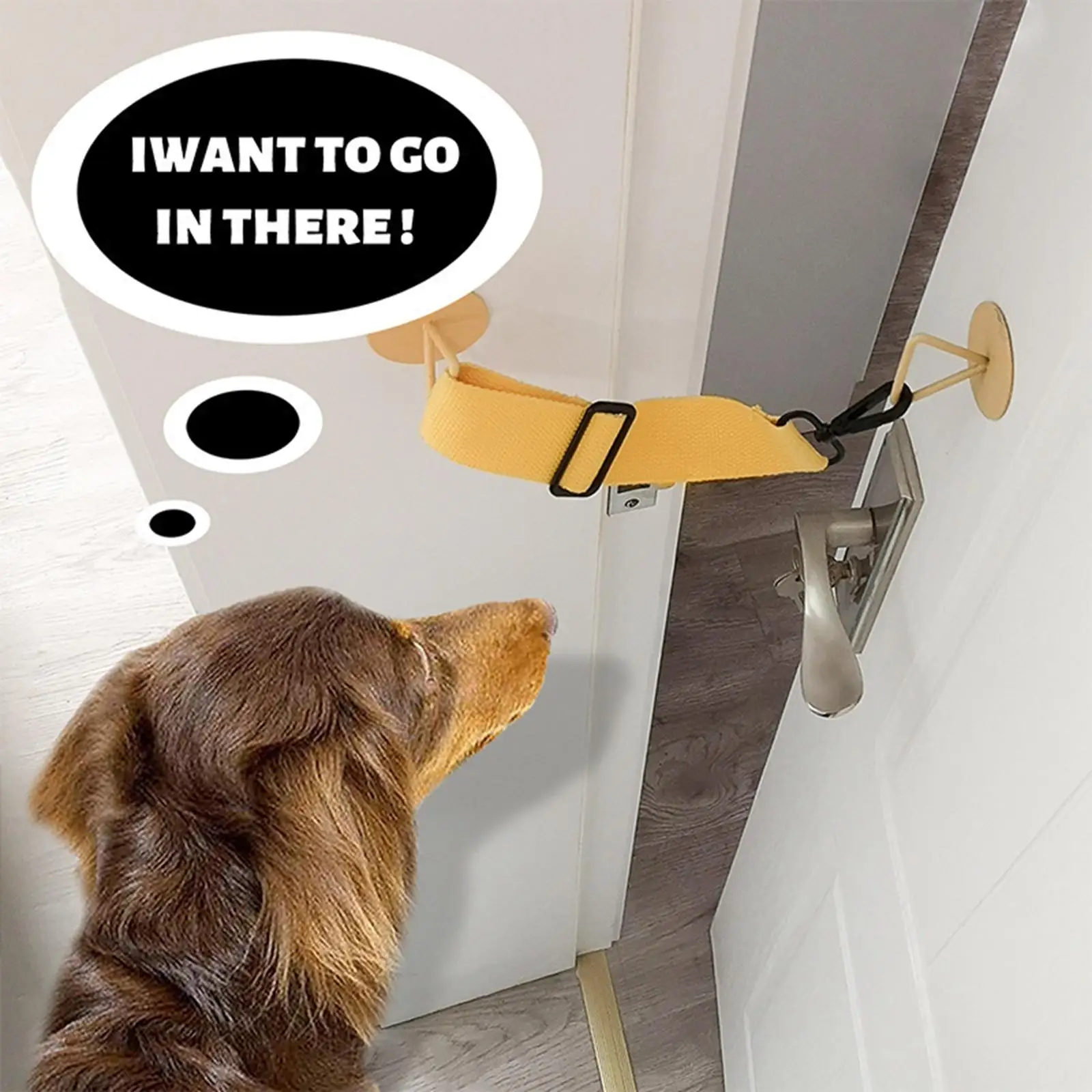 Pet Door Latch for Cat Adult to Use Dog Cat Box Adjustable Door Strap image 3