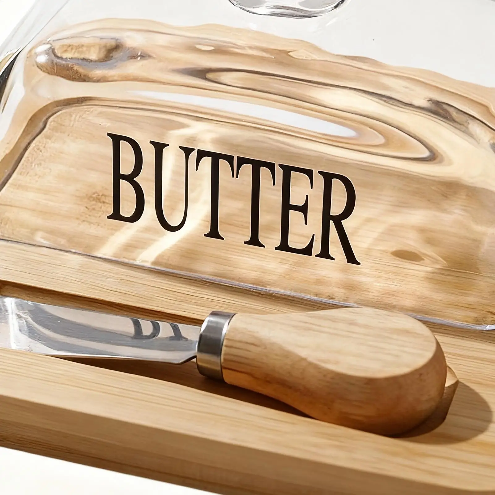 

Butter Dish Glass Storage Dish With Lid Butter Plate With Cutter For Home Kitchen Dining Table Breakfast Outdoor Picnic Cafe