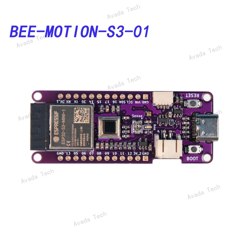 BEE-MOTION-S3-01 Open source Espressif ESP32-S3-based PIR motion-sensing dev board