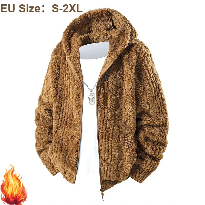 

Luxury Men's Longline Faux Mink Coat in European Sizing with Heavyweight Cotton Padding for Arctic-Grade Winter Warmth
