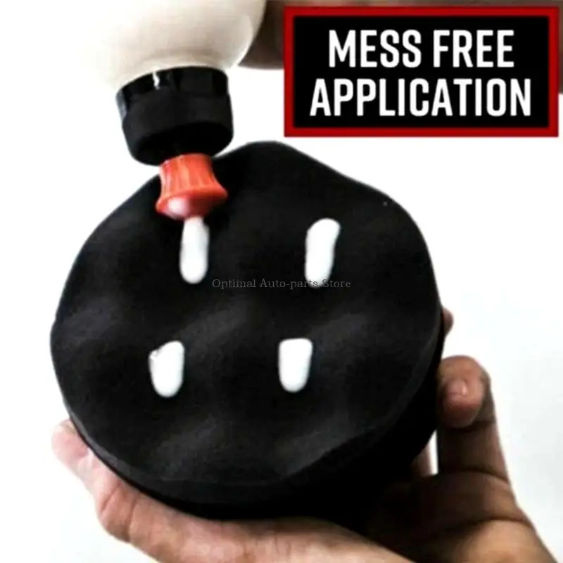 Picture 6:  Vehicle Wax Applicator Pad Buffing Wheel With Auto Adhesive Design For Quick Use