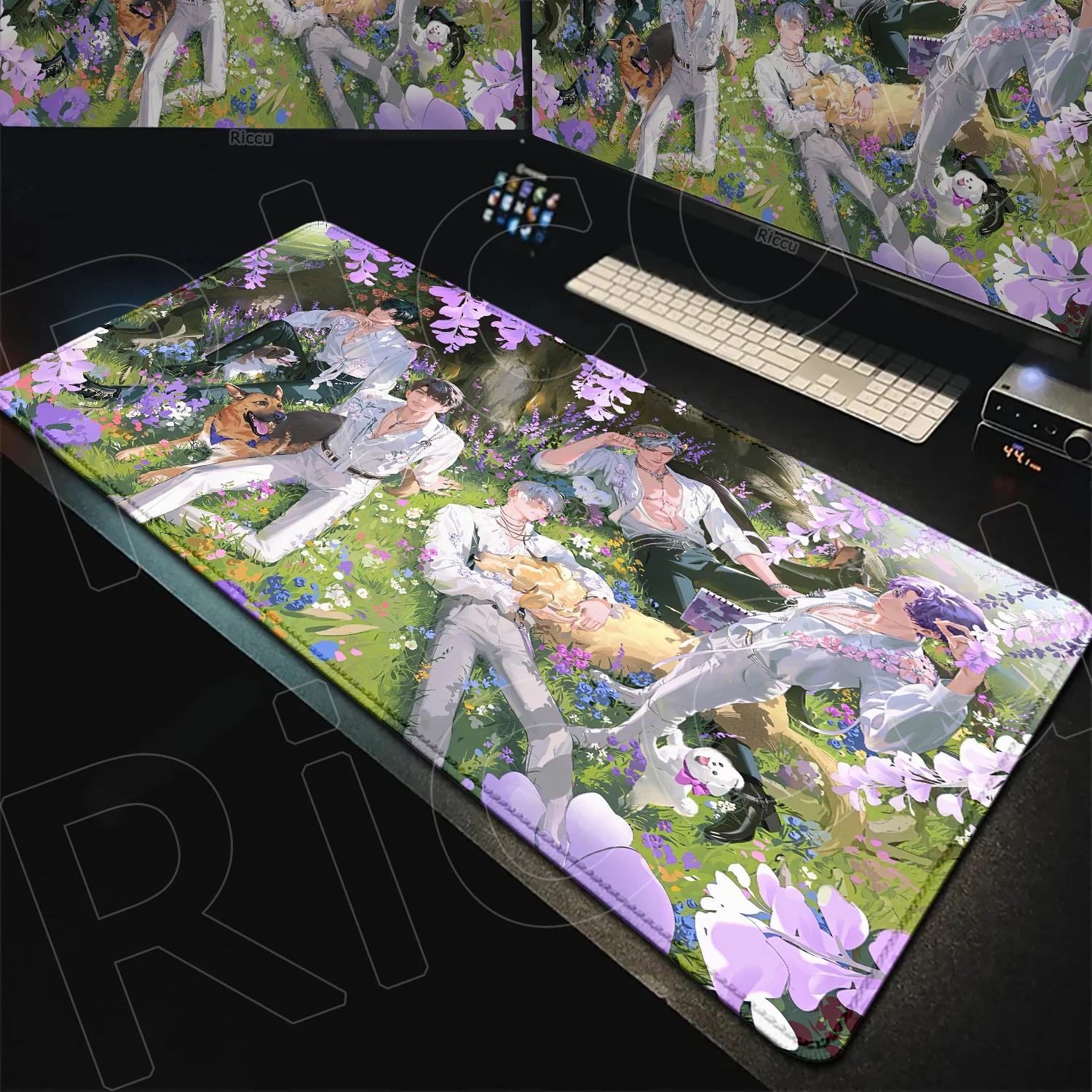 Hot Gaming Love and Deepspace Laptop Cartoon HD Deskmat 400x900mm Rubber Base Keyboard XXL Gamer Speed Mouse Pad Non-slip Carpet