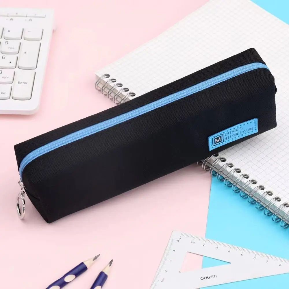 Simplicity Oxford Pencil Case Multi-functional Large Capacity Pen Bag Stationery Storage Pouch Student Gift