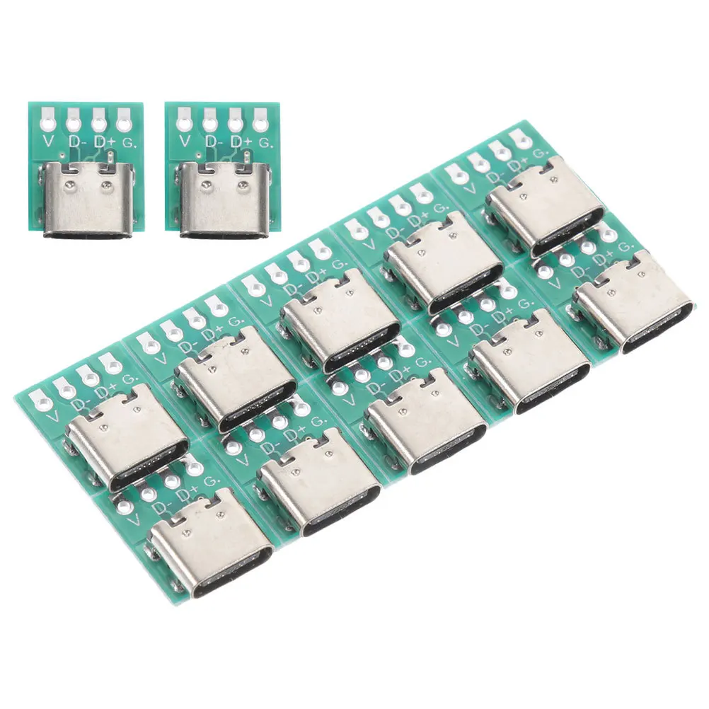 Module de convertisseur USB C Board 3.b, 12 pièces, bricolage, câble de données, extension de Transmission, Hub, adaptateur de connecteur femelle