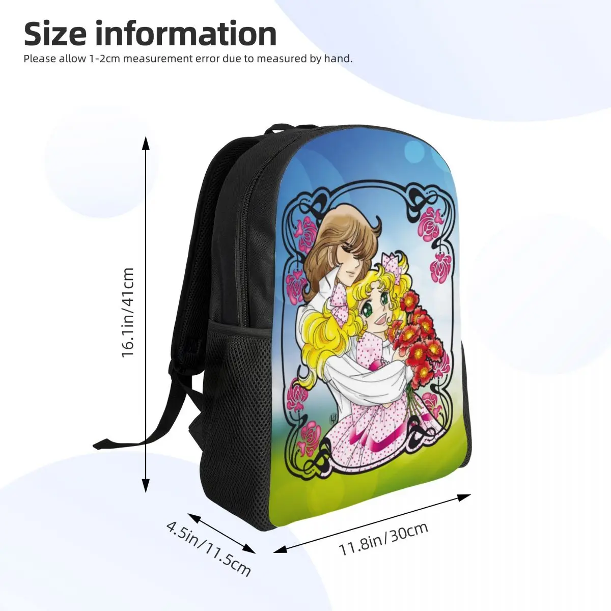 Candy Candy Anime Manga Laptop Backpack Men Women Casual Bookbag for College School Students Bag