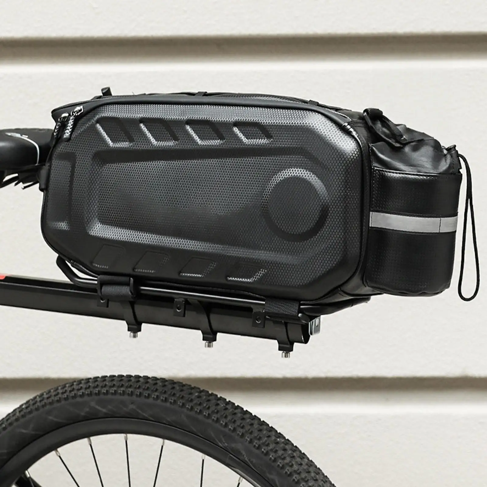 

Задняя сумка на багажник для велосипеда, водонепроницаемые корзины 17 л с плечевым ремнем, сумка на багажник велосипеда для пляжа, горного спорта, мотоцикла, рыбалки