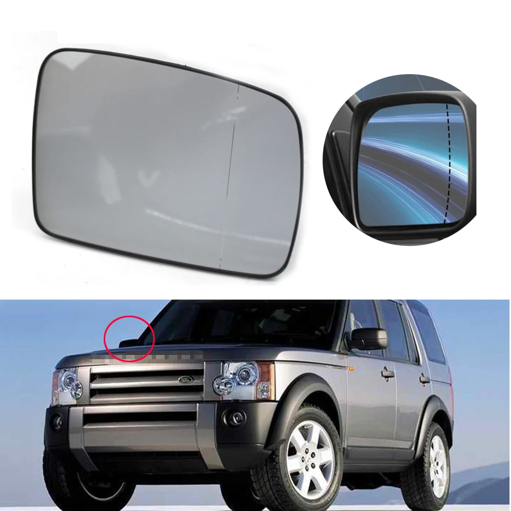 Right Side Heated Mirror Rearview Mirror Glass for Land Rover Discovery 3 Freelander 2 Sport 2004-2009 LR017067 Replacement part