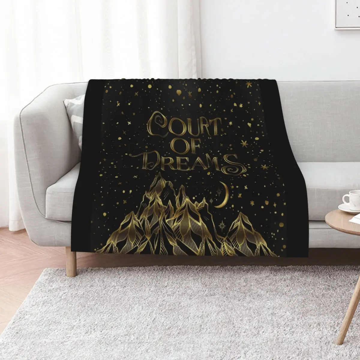 

Court of Dreams ACOMAF Throw Blanket Flannel Bed linens Hairy manga Blankets