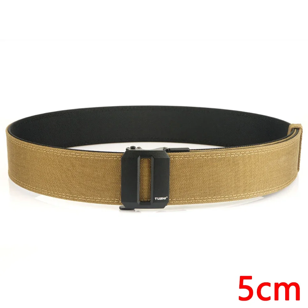 TUSHI Brand 5cm Wide Functional Wind Hanging Gun Shooting Training Belt Men's Versatile Workwear Casual Nylon Automatic Buckle
