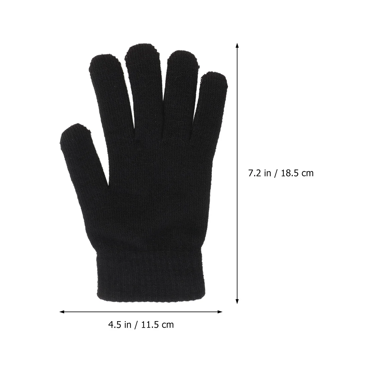 1 paio di guanti invernali caldi lavorati a maglia dal design semplice e semplice abbinati a tutti i abiti, regalo per le vacanze, guanti caldi invernali