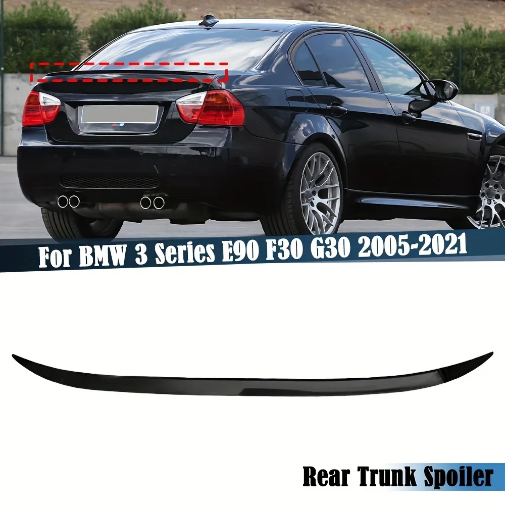 

Glossy Black Rear Wing Lip Car Rear Trunk Boot Lip Spoiler Wing Extension Lid For BMW 3 Series E90 F30 G30 2005-2021 Racing Wing