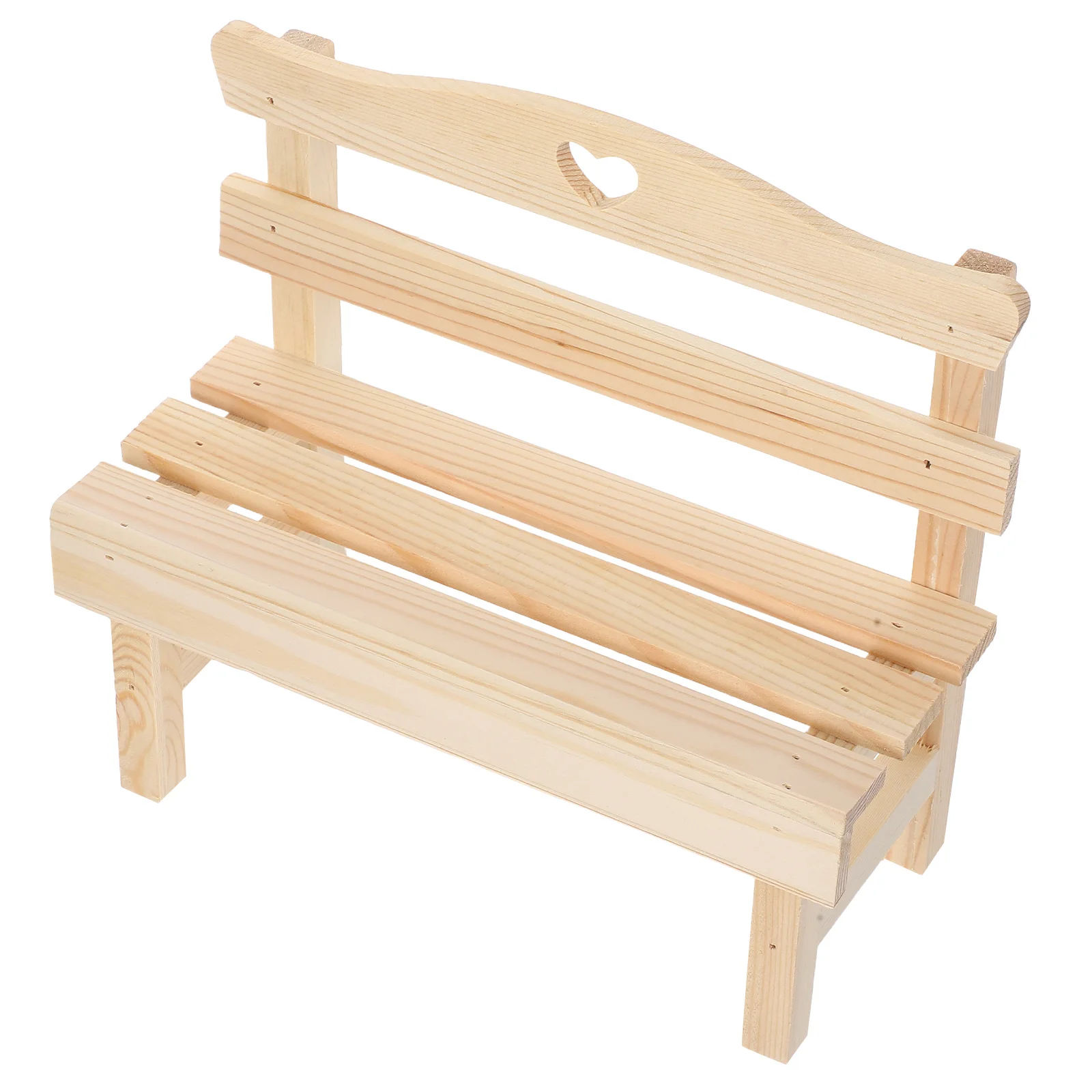 

Small Wooden Chair House Living Room Furniture Fairy Garden Accessories Miniature Toy Chairs Bench Dollhouse Bedroom