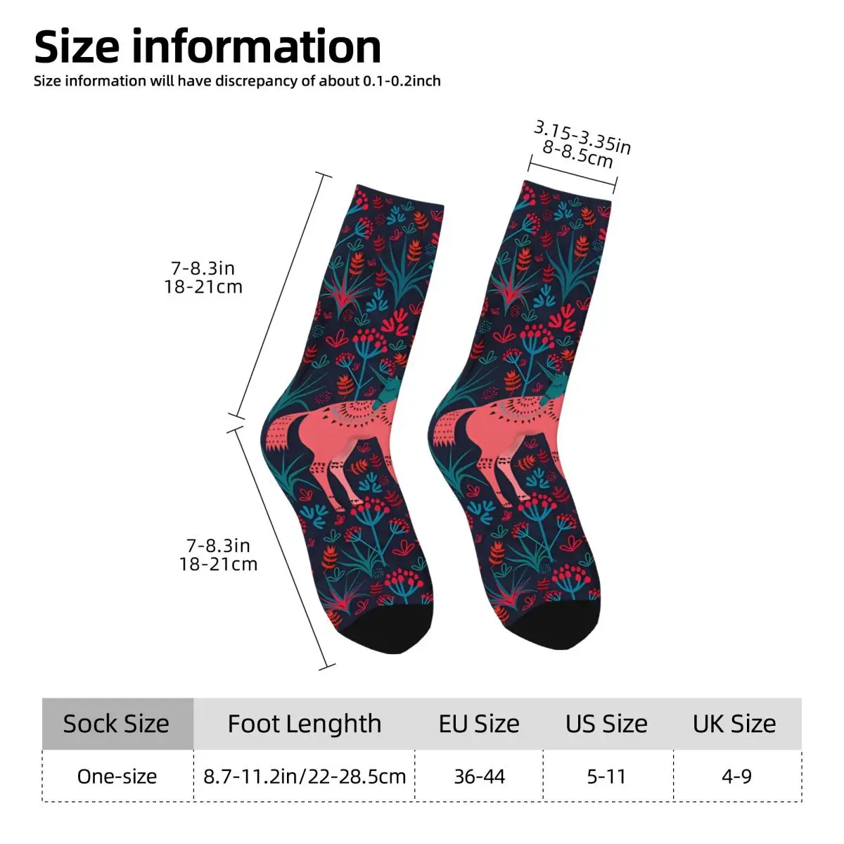 Unicorn Land Unisex Winter Socks Windproof Happy Socks street style Crazy Sock