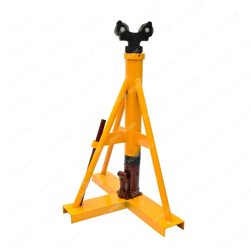 5T Hydraulic Cable Pay-off Rack Lifting Tool Vertical Optical Fiber Laying Line Tool Hydraulic Lifting Cable Pay-off Device