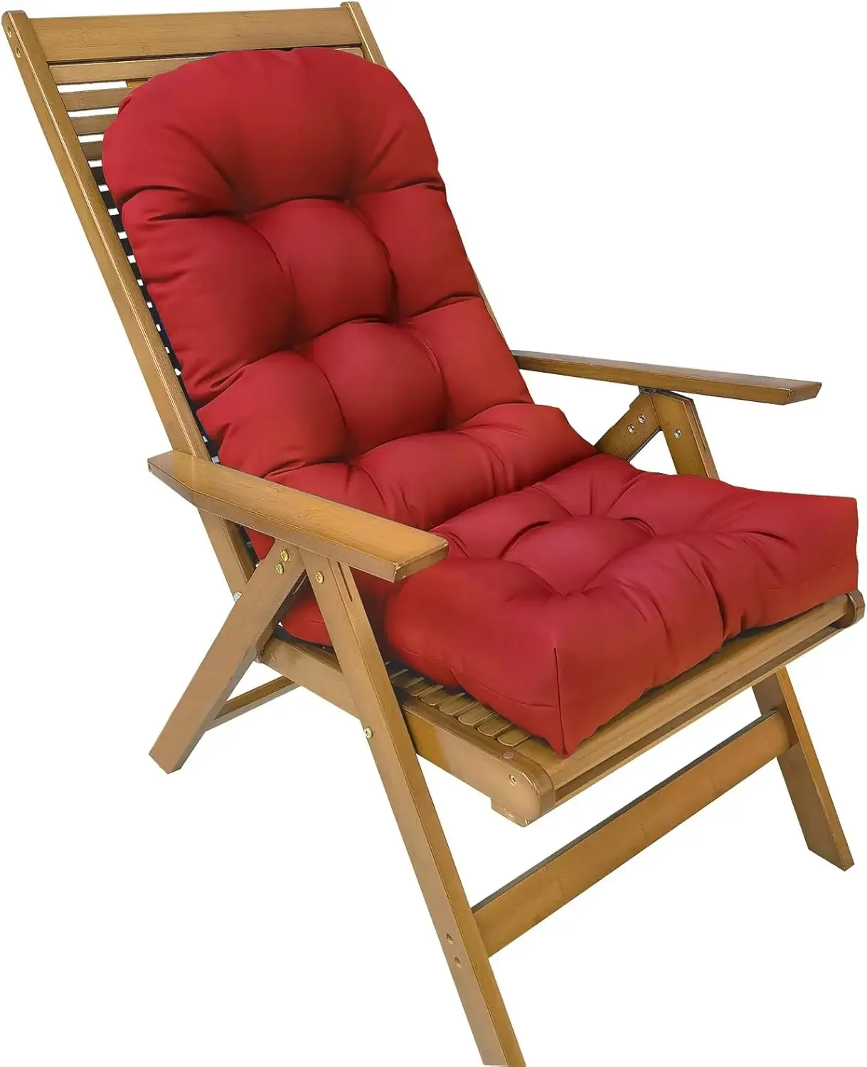 Cojín grueso para silla mecedora, cojines para silla Patio con respaldo alto sillón resistente al agua interiores/e