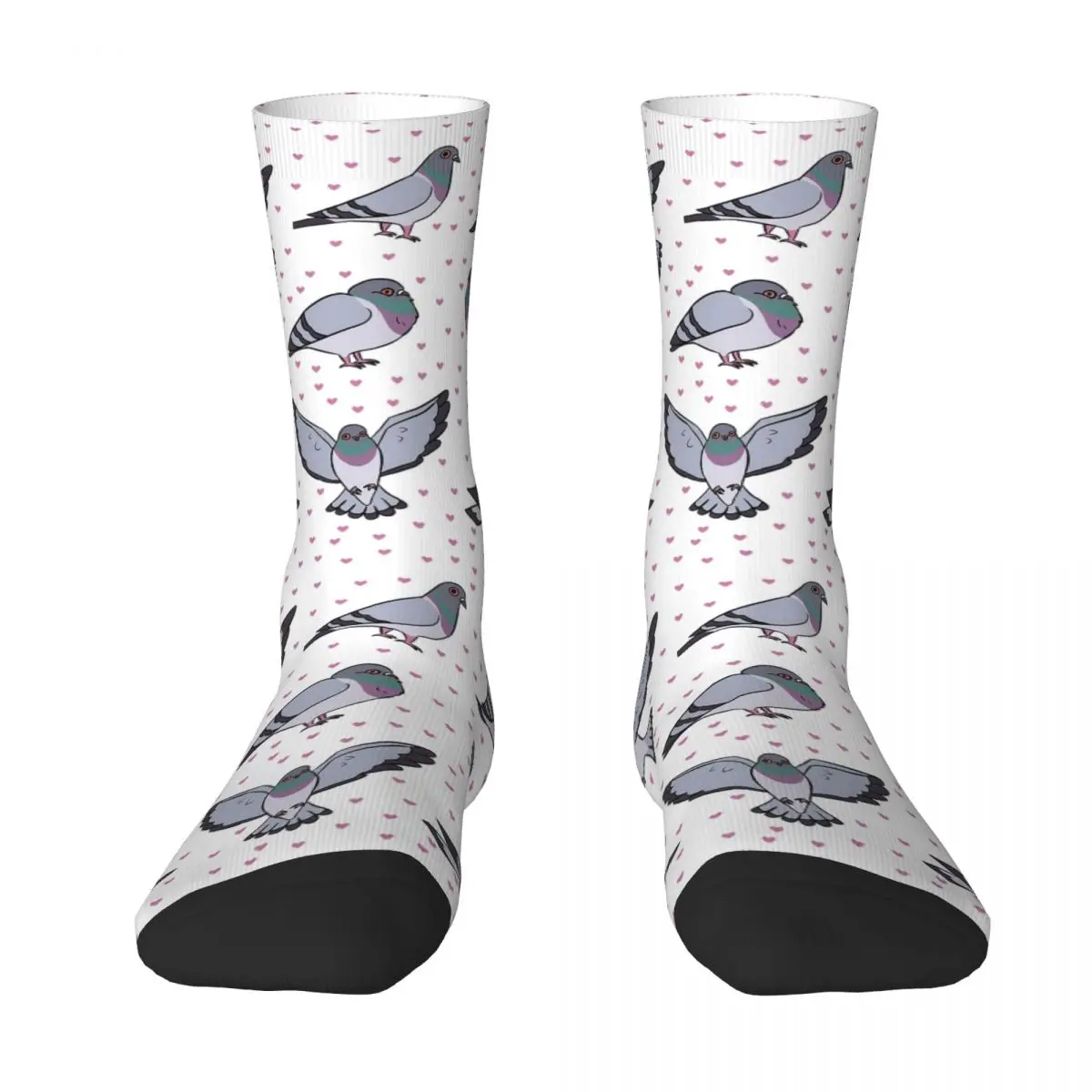 

Носки с милыми мультяшными голубями в стиле Харадзюку, супер мягкие чулки, всесезонные длинные носки, аксессуары для мужчин и женщин, рождественские подарки