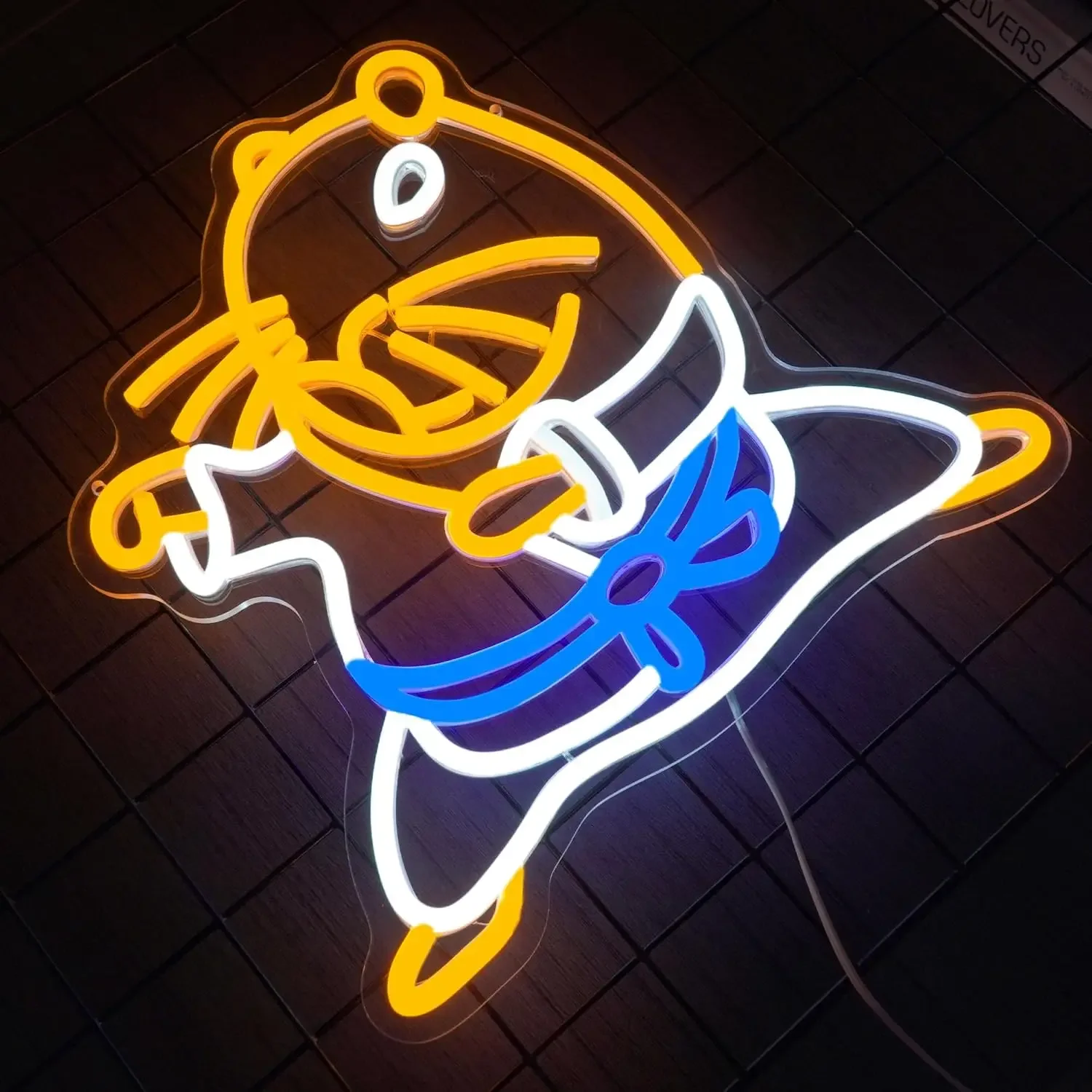 Simpatico animale LED Neon Light Capibara Karate Insegna al neon Decorazione da parete per la camera dei bambini Camera da letto Decorazioni per feste Regalo di compleanno per bambini