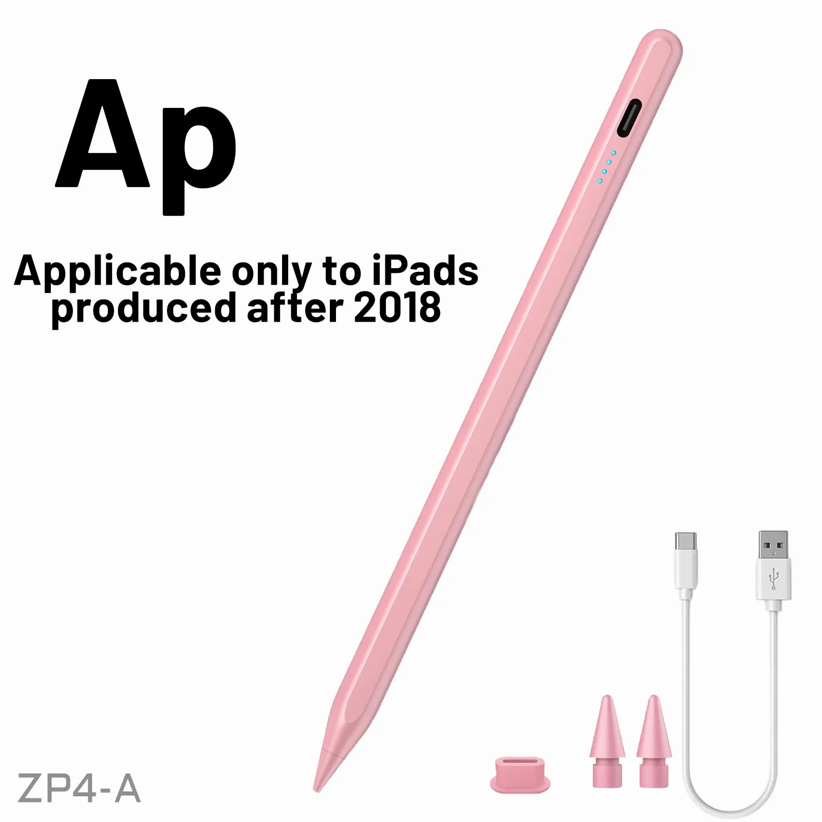 Für Apple Pencil mit Handballenerkennung und Leistungsanzeige iPad Stift für iPad Zubehör 2022 2021 2020 2019 2018 Pro Air Mini Stylus