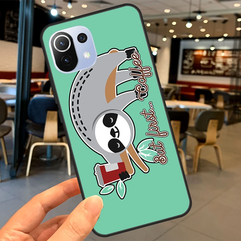 Sloth For POCO F5 Pro X4 F4 GT C40 M5s F3 X3 X5 Pro Case For Xiaomi 13 12 Lite 12T 11T Pro Cover 