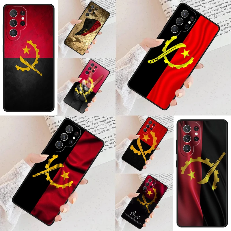 Angola flag Cell Phone Case for Samsung Galaxy S26 Ultra S25 S24 S23 S22 S21 S20 Note10 Cover