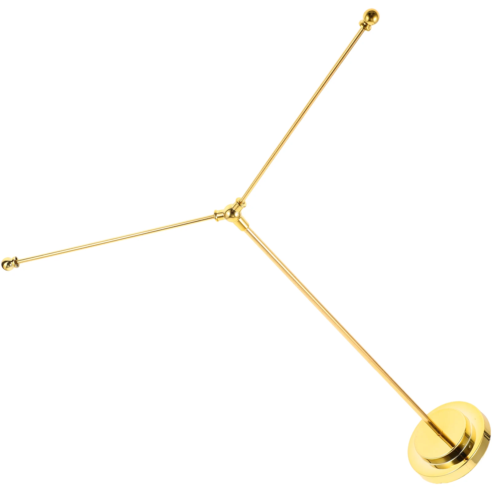 

Sturdy Table Double Base Y Type Gold Desktop Flag Display Pole Stand for Office Tabletop Flagpole Stand Banner Display